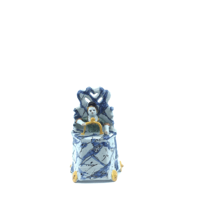 Aronson Antiquairs child in high chair polychrome model 3D view